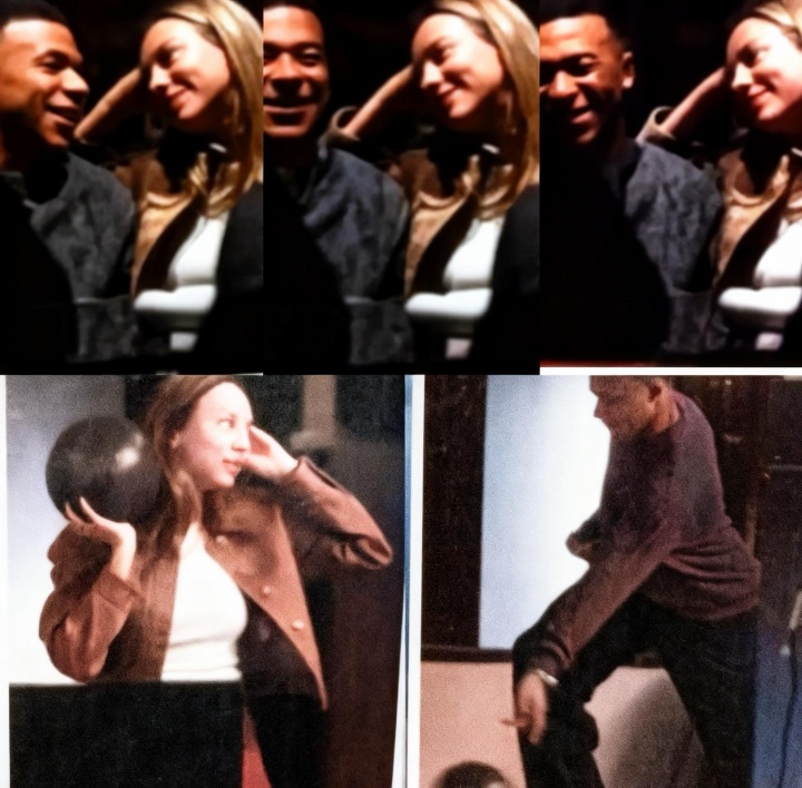 爱游戏数据中心-坠入爱河！姆巴佩与女友深夜幽会打保龄球，深情对视满眼爱意